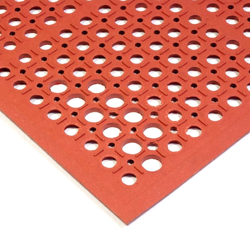 Protišmyková gastro rohož Rebecca red nitril