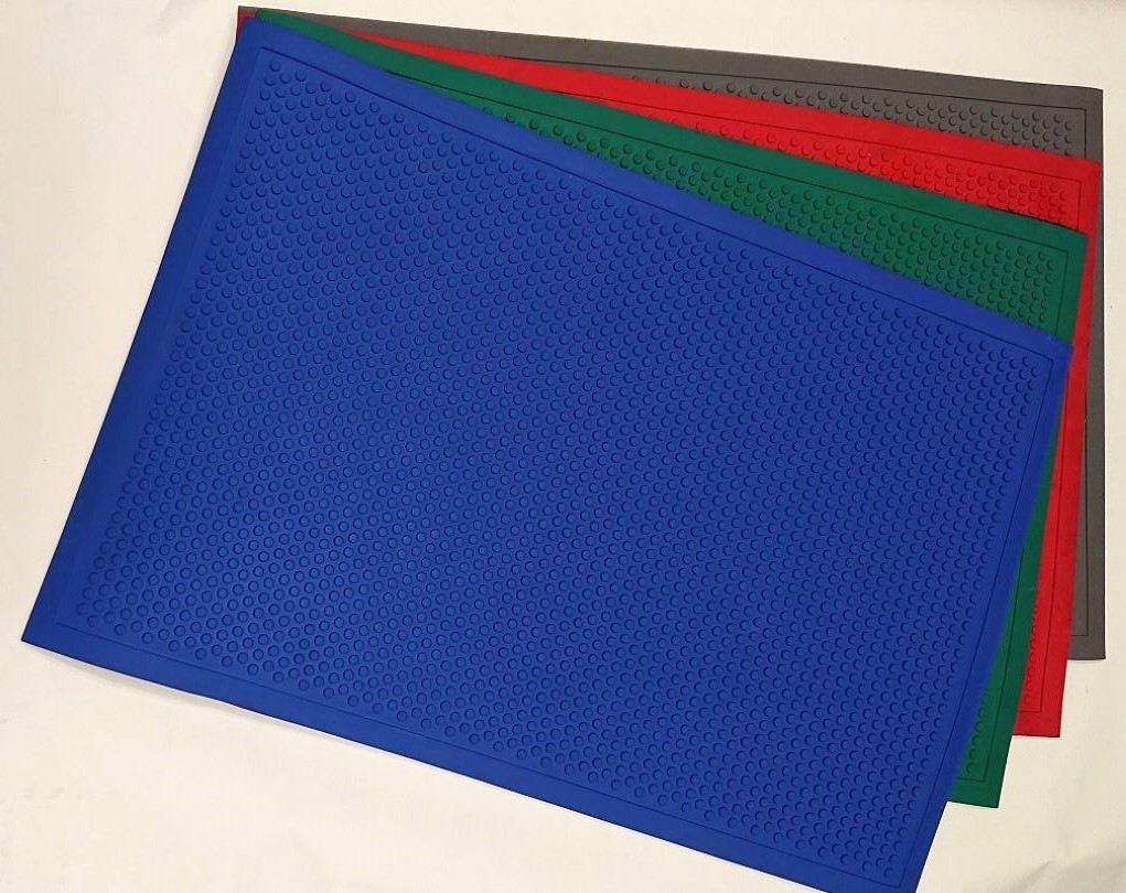 Protišmyková gumová rohož Danny červená