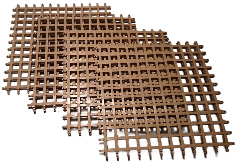 Kúpeľňová zostavovacia rohož svetlohnedá