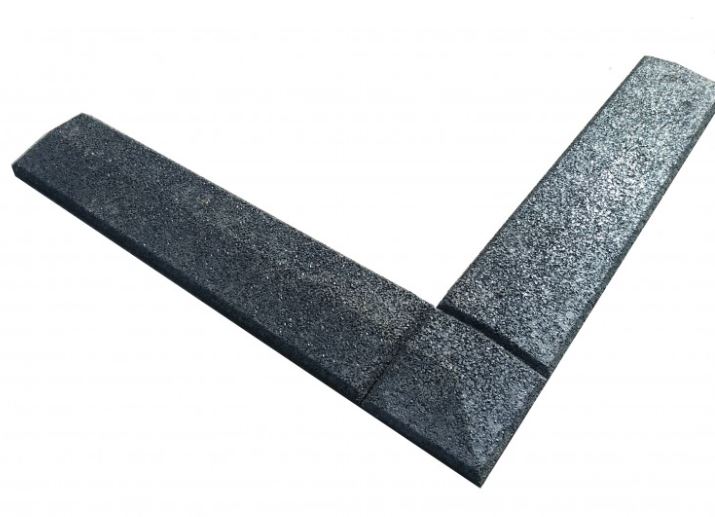 Gumová nábehová hrana priama 500x107x25 mm