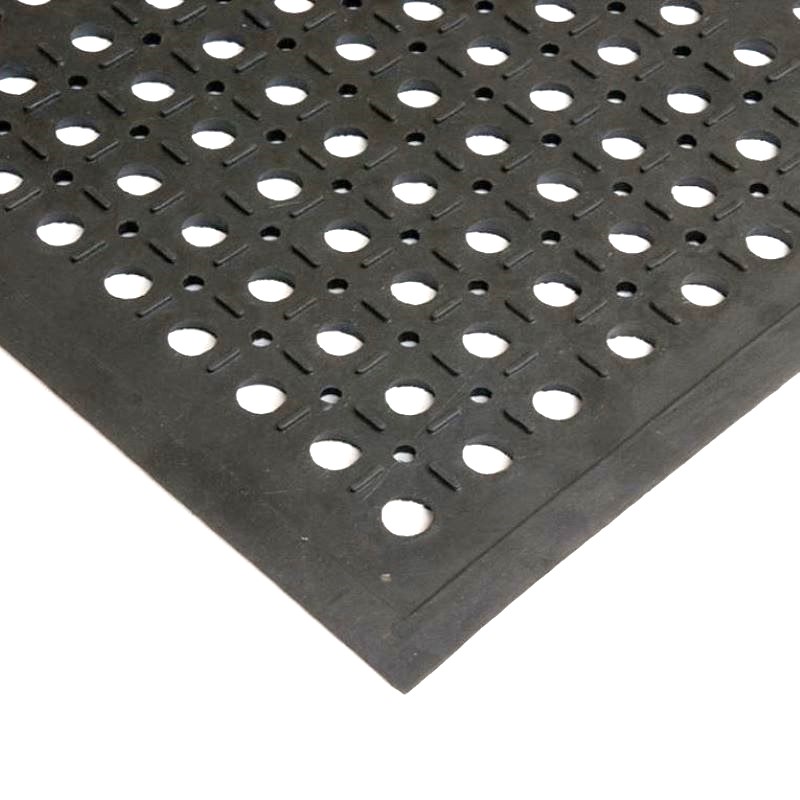 Olejovzdorná pracovná rohož Rebecca nitril čierna