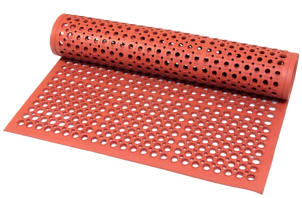 Protišmyková gastro rohož Rebecca red nitril