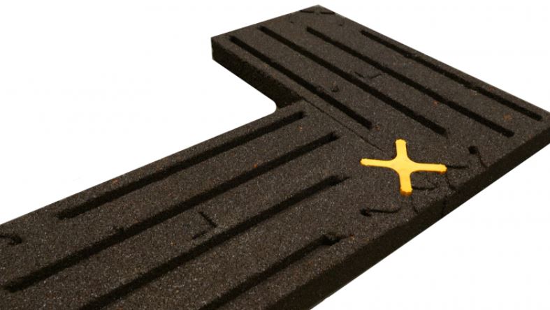 Spojovací kríž ku gumovej dlažbe