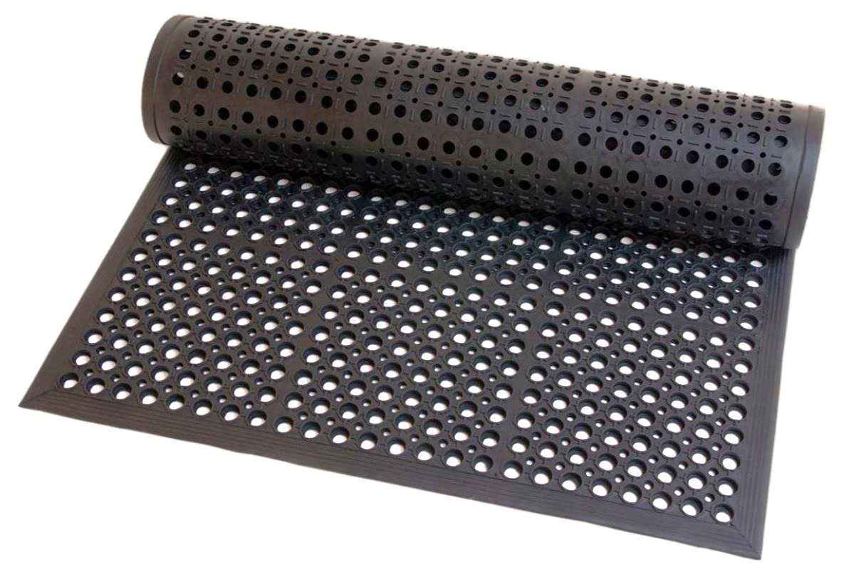 Olejovzdorná pracovná rohož Rebecca nitril čierna