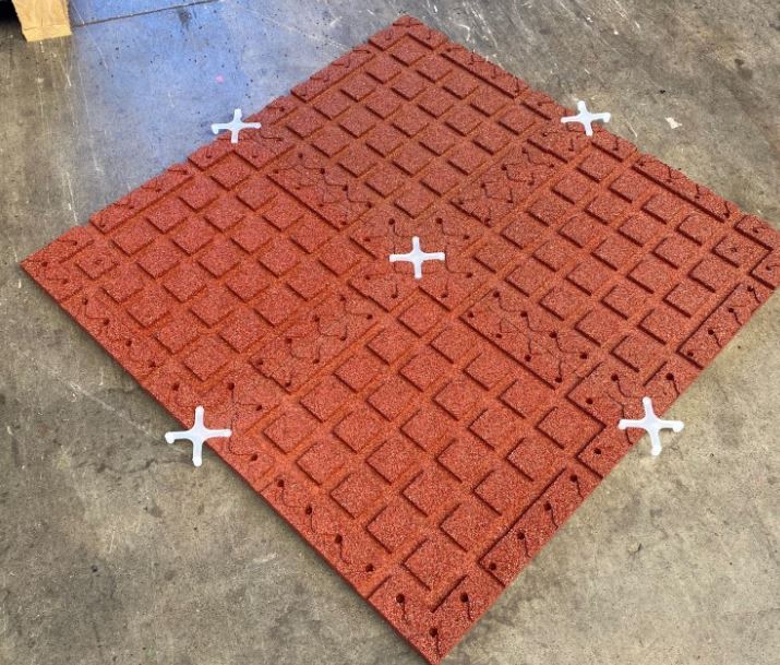 Gumová dlažba Hela 500x500x25 mm