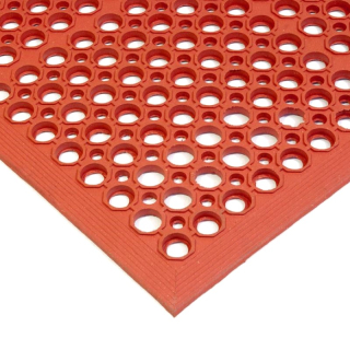 Protišmyková gastro rohož Rebecca red nitril