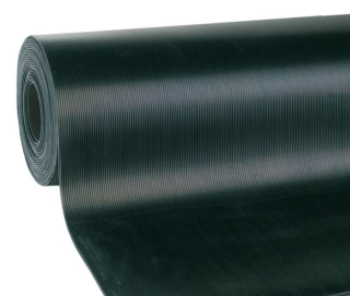 Gumová podlahovina s ryhovaným dezénom S-5 šírka 1,2 m hrúbka 3 mm