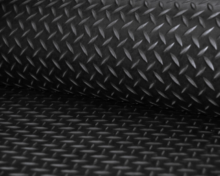 Gumová podlahovina s kladivkovým dezénom šírka 1,5 m hrúbka 3 mm