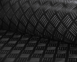 Gumová podlahovina v dezéne plech šírka 1,5 m hrúbka 3 mm