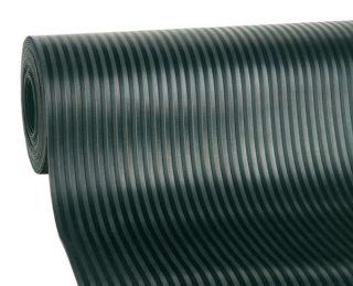 Gumová podlahovina s ryhovaným dezénom S-4 šírka 2 m hrúbka 6 mm