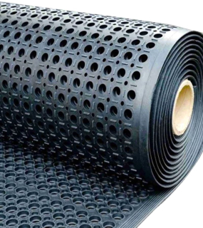 Protišmyková čistiaca rohož Rebecca metráž čierna