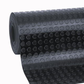 Gumová podlahovina s peniažkovým dezénom šírka 1m hrúbka 3 mm