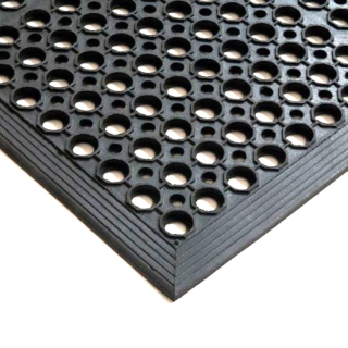 Olejovzdorná pracovná rohož Rebecca nitril čierna